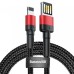 Дата кабель Baseus Cafule USB to Lightning Special Edition 2.4A (1m) (CALKLF-G) Дата кабель Baseus Cafule USB to Lightning Special Edition 2.4A (1m) (CALKLF-G)