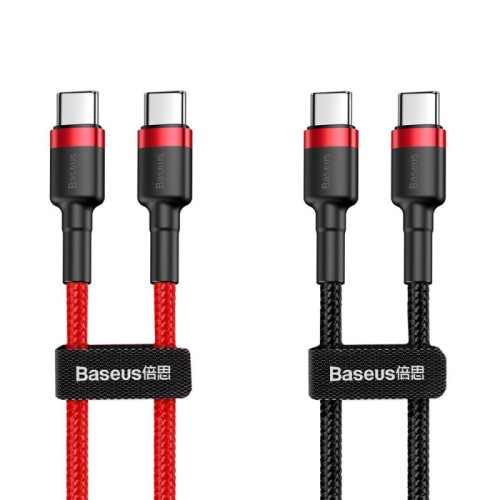 Дата кабель Baseus Cafule Type-C to Type-C PD2.0 60W (2m) (CATKLF-H)