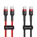 Дата кабель Baseus Cafule Type-C to Type-C PD2.0 60W (2m) (CATKLF-H)