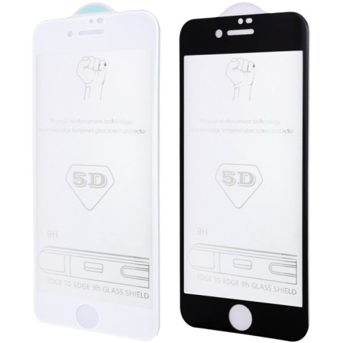 Захисне скло 5D Hard (full glue) (тех.пак) для Apple iPhone 7 / 8 / SE (2020) (4.7