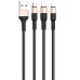 Дата кабель Hoco X26 Xpress 3in1 USB to Lightning/Type-C/MicroUSB 2A (1.2m) Дата кабель Hoco X26 Xpress 3in1 USB to Lightning/Type-C/MicroUSB 2A (1.2m)