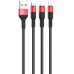 Дата кабель Hoco X26 Xpress 3in1 USB to Lightning/Type-C/MicroUSB 2A (1.2m) Дата кабель Hoco X26 Xpress 3in1 USB to Lightning/Type-C/MicroUSB 2A (1.2m)