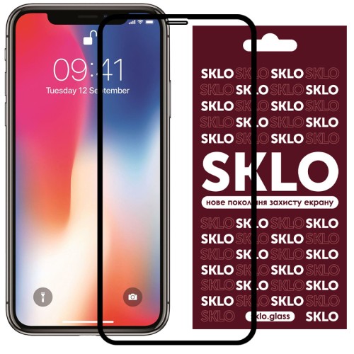 Захисне скло SKLO 3D для Apple iPhone 11 Pro / X / XS (5.8 Захисне скло SKLO 3D для Apple iPhone 11 Pro / X / XS (5.8