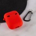 Силіконовий футляр з мікрофіброю для навушників Airpods 1/2 Силіконовий футляр з мікрофіброю для навушників Airpods 1/2