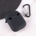 Силіконовий футляр з мікрофіброю для навушників Airpods 1/2 Силіконовий футляр з мікрофіброю для навушників Airpods 1/2