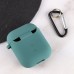 Силіконовий футляр з мікрофіброю для навушників Airpods 1/2 Силіконовий футляр з мікрофіброю для навушників Airpods 1/2