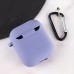 Силіконовий футляр з мікрофіброю для навушників Airpods 1/2 Силіконовий футляр з мікрофіброю для навушників Airpods 1/2