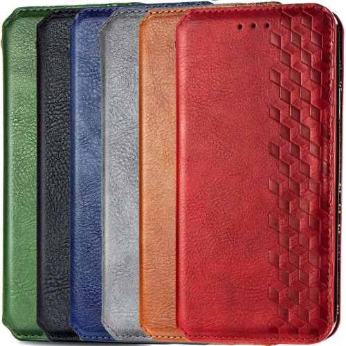 Шкіряний чохол-книжка GETMAN Cubic (PU) для Samsung Galaxy A12 / M12 Шкіряний чохол-книжка GETMAN Cubic (PU) для Samsung Galaxy A12 / M12