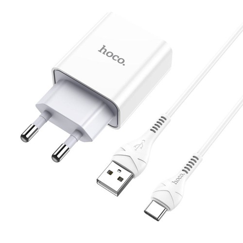 МЗП Hoco C81A Asombroso 2.1A (1USB-A) + кабель USB to Type-C МЗП Hoco C81A Asombroso 2.1A (1USB-A) + кабель USB to Type-C