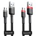 Дата кабель Baseus Cafule USB to MicroUSB Cable 1.5A (2m) (CAMKLF-C) Дата кабель Baseus Cafule USB to MicroUSB Cable 1.5A (2m) (CAMKLF-C)