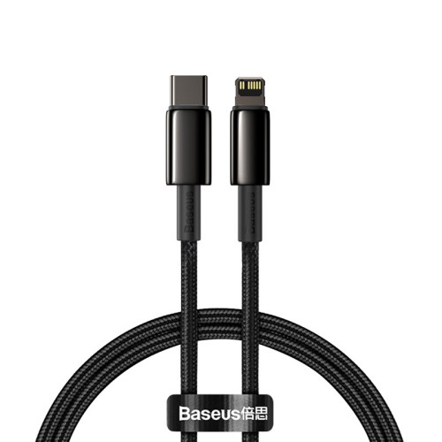 Дата кабель Baseus Tungsten Gold Type-C to Lightning PD 20W (1m) (CATLWJ) Дата кабель Baseus Tungsten Gold Type-C to Lightning PD 20W (1m) (CATLWJ)