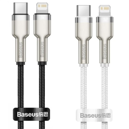 Дата кабель Baseus Cafule Metal Type-C to Lightning PD20W (2m) (CATLJK-B) Дата кабель Baseus Cafule Metal Type-C to Lightning PD20W (2m) (CATLJK-B)