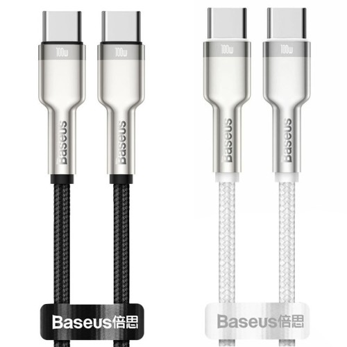 Дата кабель Baseus Cafule Metal Type-C to Type-C 100W (2m) (CATJK-D) Дата кабель Baseus Cafule Metal Type-C to Type-C 100W (2m) (CATJK-D)