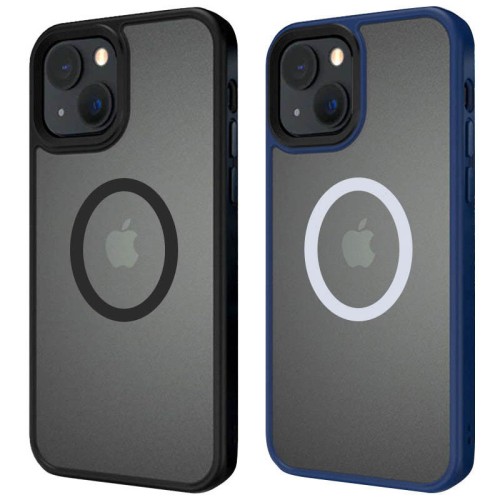 TPU+PC чохол Metal Buttons with Magnetic Fit для Apple iPhone 13 / 14 (6.1