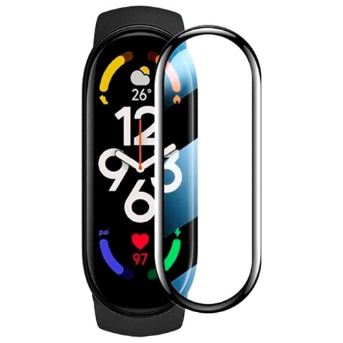 Полімерна плівка 3D (full glue) (тех.пак) для Xiaomi Mi Band 7 Полімерна плівка 3D (full glue) (тех.пак) для Xiaomi Mi Band 7