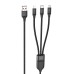 Дата кабель Hoco U104 Ultra 3in1 USB to Lightning/Type-C/MicroUSB 66W (1.2m)