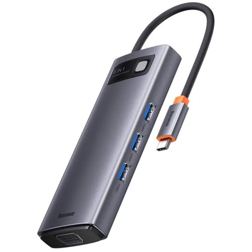 Перехідник HUB Baseus Metal Gleam Series 6-in-1 Multifunctional Type-C (WKWG080013) Перехідник HUB Baseus Metal Gleam Series 6-in-1 Multifunctional Type-C (WKWG080013)
