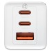 МЗП Baseus GaN5 Pro PD65W+QC3.0 (1USB-A/2C)  + кабель Type-C to Type-C (CCGP12020)