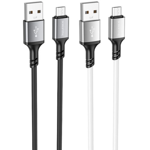 Дата кабель Borofone BX83 Famous USB to MicroUSB 2.4A (1m) Дата кабель Borofone BX83 Famous USB to MicroUSB 2.4A (1m)