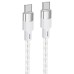 Дата кабель Hoco X99 Crystal Junction Type-C to Type-C 60W (1m) Дата кабель Hoco X99 Crystal Junction Type-C to Type-C 60W (1m)