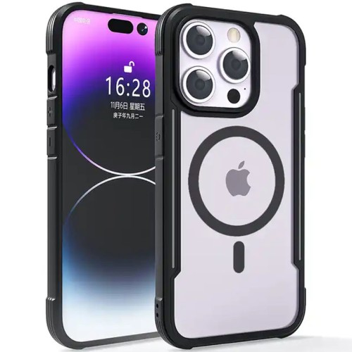 TPU+PC чохол Defense Clear with Magnetic Fit для Apple iPhone 15 Pro (6.1 TPU+PC чохол Defense Clear with Magnetic Fit для Apple iPhone 15 Pro (6.1