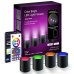 Настінна LED лампа RGB Intelligent wall lamp 4 pcs with Bluetooth European plug with app Настінна LED лампа RGB Intelligent wall lamp 4 pcs with Bluetooth European plug with app