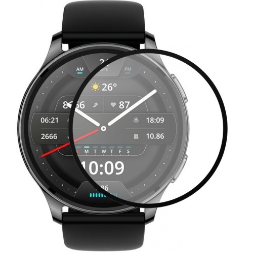 Полімерна плівка 3D (full glue) (тех.пак) для Xiaomi Amazfit Pop 3R Полімерна плівка 3D (full glue) (тех.пак) для Xiaomi Amazfit Pop 3R
