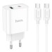 МЗП Hoco C80A Plus Rapido PD20W+QC3.0 (1USB-A/1C) + кабель Type-C to Type-C МЗП Hoco C80A Plus Rapido PD20W+QC3.0 (1USB-A/1C) + кабель Type-C to Type-C