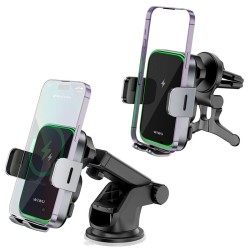 Автотримач з БЗП WIWU CH-313 15W (center console) Автотримач з БЗП WIWU CH-313 15W (center console)