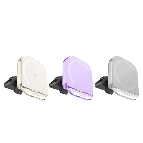 Автотримач з БЗП Hoco HW17 Crystal 15W (air outlet) Автотримач з БЗП Hoco HW17 Crystal 15W (air outlet)