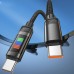 Дата кабель Hoco U126 Lantern 100W Type-C to Type-C (1.2m) Дата кабель Hoco U126 Lantern 100W Type-C to Type-C (1.2m)