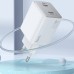 МЗП Hoco N42 Elogiado PD45W (2USB-C) + кабель Type-C to Lightning МЗП Hoco N42 Elogiado PD45W (2USB-C) + кабель Type-C to Lightning