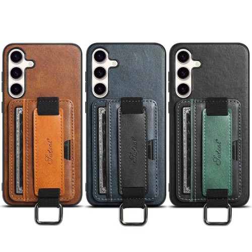 Шкіряний чохол Wallet case and straps для Samsung Galaxy S24