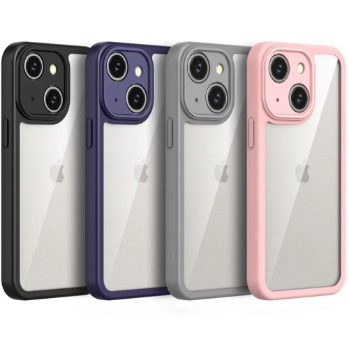 TPU чохол Transparent + Colour 1,5mm для Apple iPhone 14 (6.1 TPU чохол Transparent + Colour 1,5mm для Apple iPhone 14 (6.1