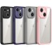 TPU чохол Transparent + Colour 1,5mm для Apple iPhone 15 (6.1