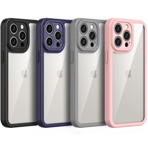 TPU чохол Transparent + Colour 1,5mm для Apple iPhone 15 Pro Max (6.7 TPU чохол Transparent + Colour 1,5mm для Apple iPhone 15 Pro Max (6.7