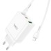 МЗП Hoco N33 Start PD35W+QC3.0 (1USB-A/2C) + кабель Type-C to Lightning