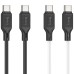 Дата кабель Hoco X90 Cool silicone Type-C to Type-C 60W (1m) Дата кабель Hoco X90 Cool silicone Type-C to Type-C 60W (1m)