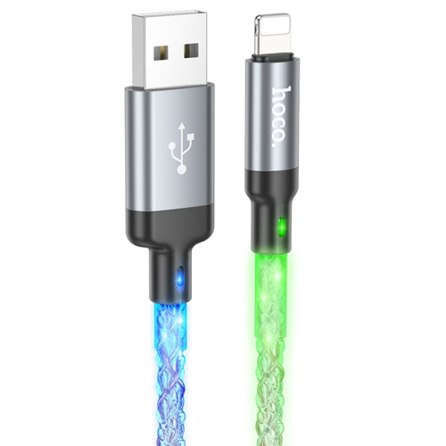 Дата кабель Hoco U112 Shine USB to Lightning 2.4A (1m) Дата кабель Hoco U112 Shine USB to Lightning 2.4A (1m)