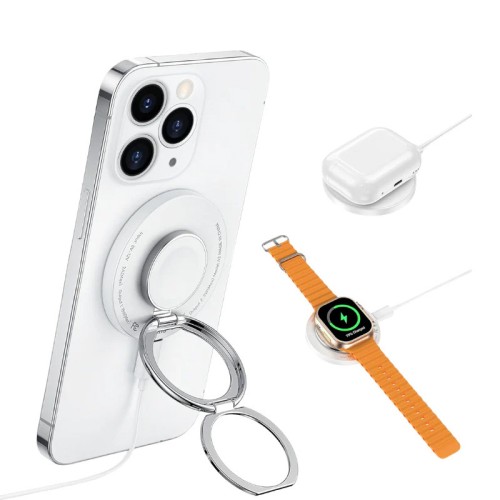 БЗП WIWU W027 Stand 3in1 15W + магнітний тримач БЗП WIWU W027 Stand 3in1 15W + магнітний тримач