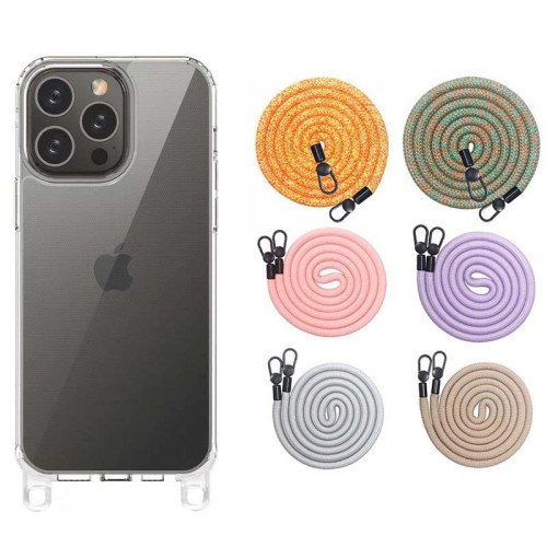 Чохол TPU Transparent with Straps для Apple iPhone 13 Pro (6.1