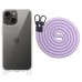 Чохол TPU Transparent with Straps для Apple iPhone 15 (6.1 Чохол TPU Transparent with Straps для Apple iPhone 15 (6.1