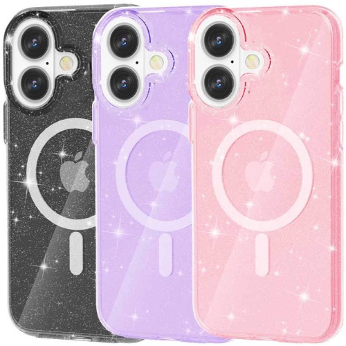 Чохол TPU Galaxy Sparkle Magnetic Fit для Apple iPhone 16 Plus (6.7 Чохол TPU Galaxy Sparkle Magnetic Fit для Apple iPhone 16 Plus (6.7