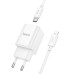 МЗП Hoco C149A Charm PD30W+QC3.0 (1USB-A/1C) + кабель Type-C to Lightning МЗП Hoco C149A Charm PD30W+QC3.0 (1USB-A/1C) + кабель Type-C to Lightning