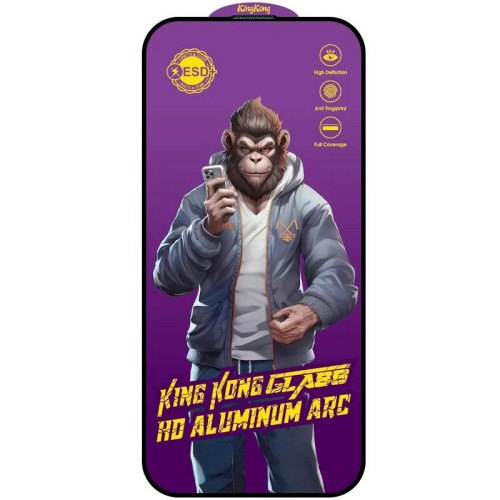 Захисне скло 5D Anti-static Purple (тех.пак) для Apple iPhone 16 Pro Max (6.9 Захисне скло 5D Anti-static Purple (тех.пак) для Apple iPhone 16 Pro Max (6.9
