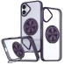 TPU+PC чохол Metal Ring with Magnetic Fit для Apple iPhone 16 (6.1
