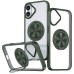 TPU+PC чохол Metal Ring with Magnetic Fit для Apple iPhone 16 (6.1