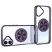 TPU+PC чохол Metal Ring with Magnetic Fit для Apple iPhone 16 (6.1