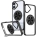 TPU+PC чохол Metal Ring with Magnetic Fit для Apple iPhone 16 (6.1