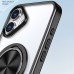 TPU+PC чохол Metal Ring with Magnetic Fit для Apple iPhone 16 (6.1